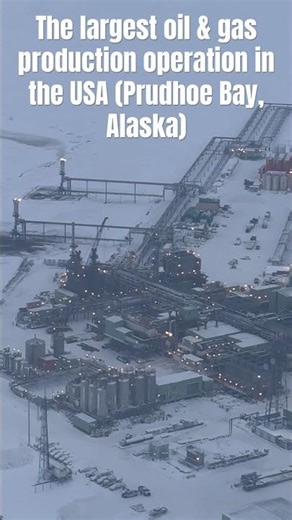 The largest gas and oil production in the USA (Prudhoe Bay / Deadhorse Alaska) #oil #gas #alaska