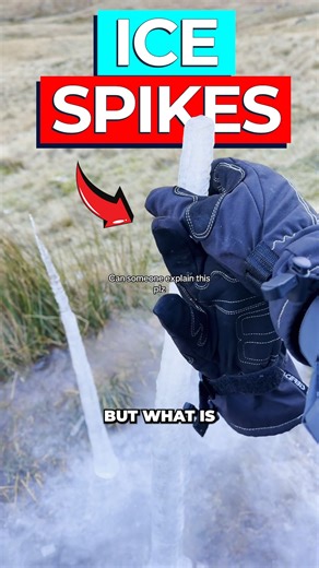 Dr Ben Miles on Instagram: "Hiker Discovers Mystery Ice Spike⁣ ⁣ Ice spikes form when water freezes in just the right conditions, causing expanding ice below to push water up through a narrow opening. This creates hollow ice tubes that grow until the underlying water is frozen solid or the tip seals shut. ⁣ ⁣ Original video: https://www.tiktok.com/@creatorsixseven/video/7592322156923522326?_r=1&_t=ZN-92vISTRi1tG⁣ ⁣ Source Article: https://www.its.caltech.edu/~atomic/snowcrystals/icespikes/icespi