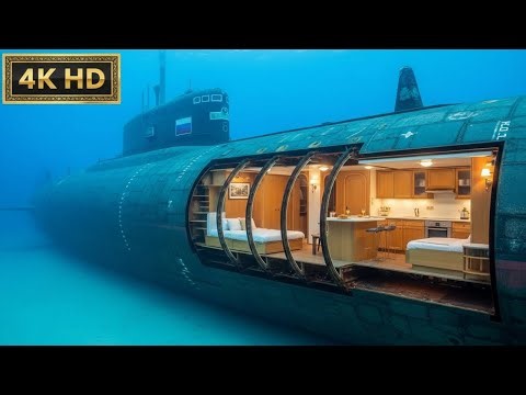 Building a Luxury Home Inside a Typhoon-Class Submarine (Project 941 Akula) | ASMR Step-by-Step