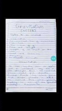 CLASS-9 SCIENCE CH-GRAVITATION [NOTES] #physics#ncert#education