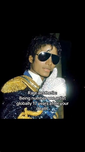 Rare Aesthetic Being number one artist globally 17 years after your death 😳
