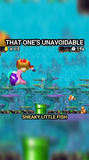 That is one sneaky fish 🐠🐟🤣😂 #mario #nintendo #retrogaming