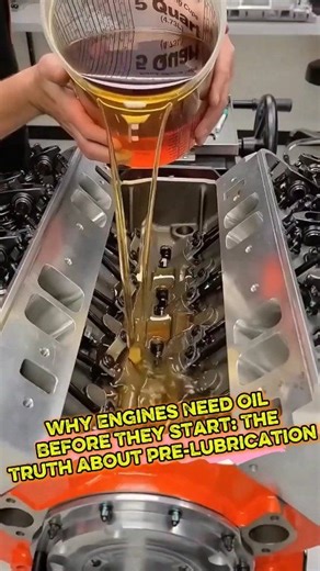 Why Engines Need Oil Before They Start: The Truth About Pre-Lubrication⚙️ Follow for More Mechanics/Mechanical Principal, Science and Technology Videos. Like❣️ comments📋 Share📤 . #dieselengine #dieselengines #engines #mechanics #mechanical | 1 Minute Crafts
