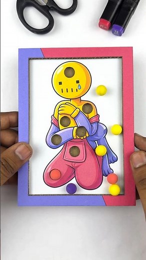 The Amazing digital circus Jax Pinballs Cardboard Game Challenge #theamazingdigitalcircus #trend