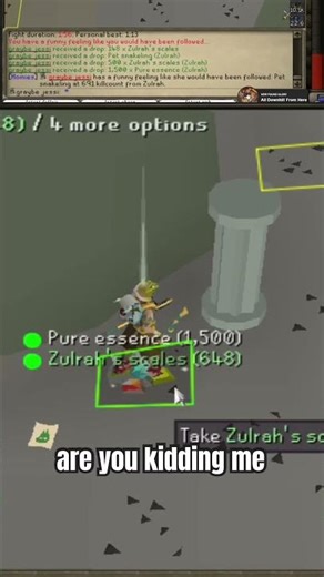 I called this zulrah drop seconds before getting…. #oldschoolrunescape #osrs