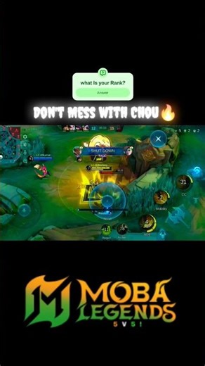 ml✅chou with New emote🥵🔥#mobilelegends #choubestmoment #shortsreels #choumontage #mlbb ❤️
