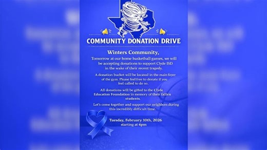 Winters students raise $900 for Clyde CISD after deadly crash