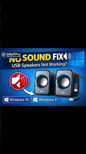 USB Speakers Not Working on Windows 10 11 FIX No Sound Step by Step Guide #tech #windows