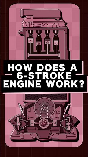 HOW DOES A 6 STROKE ENGINE WORK? Explained #shorts #cars #automotive #engineering #supercars