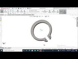 Retaining ring Snap ring for shaft ref DIN 471 how to make the outer ring on solidworks tutorial