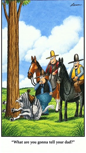 #1 What Are You Going To Tell Your Dad? - {Vote Song 1 or 2} The Far Side Gary Larson 'C' 1984