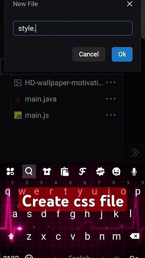 create css file #tech #python #programming #webdevelopment #coding #javascript #csshover #frontend
