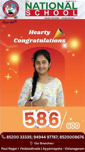 Celebrating Excellence at The National School! 🌟