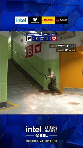 TOTAL CHAOS — xertioN burns, KSCERATO hits 180 BACKSHOT #esl #colognemajor #cs2