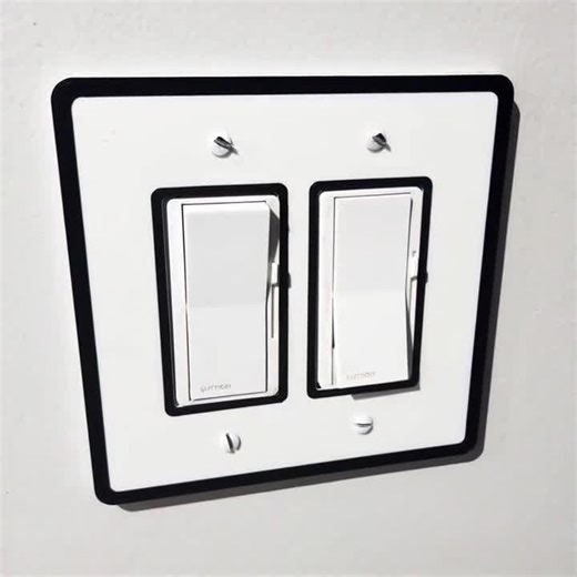 Dual Light Switch Cover Plate - Custom Colors Available - Etsy
