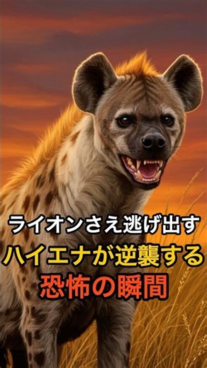 ライオンも逃げるハイエナの本当の強さとは？ #雑学 #shorts
