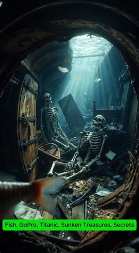 “Fish’s GoPro Reveals Titanic’s Sunken Treasures & Secrets!”
