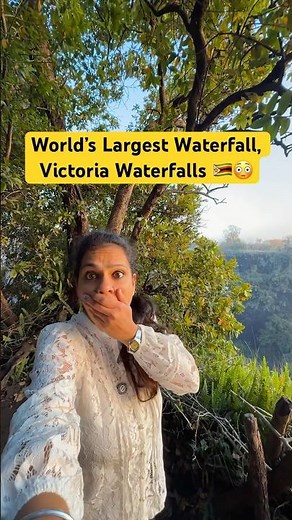Victoria Falls Zimbabwe 🇿🇼 | World's Largest Waterfall by Width #victoriafalls #zimbabwe #waterfall