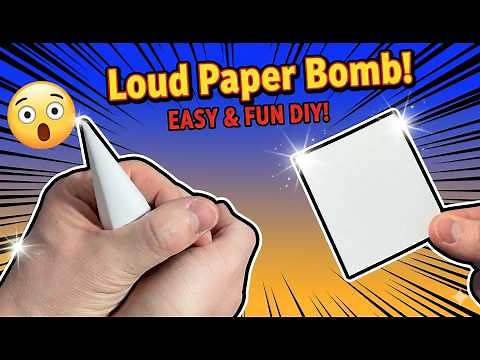 Make a Paper Popper in 1 Minute! ⏱️ Easy School Prank That is SUPER LOUD