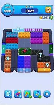 Color block jam level 1088 #colorblockjam #colorblockjamlevel #puzzlegame #colorblockjamgame