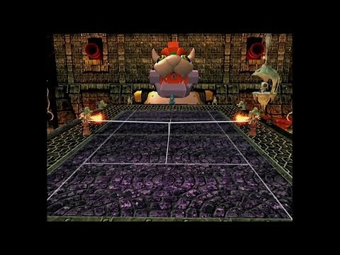 Mario Power Tennis - Bowser's Castle (Standard + Gimmick)