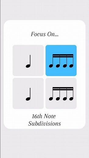 Sixteenth Note Subdivision Practice