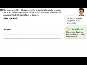 Lesson 14 Equivalent Linear Expressions homework Guided Practice