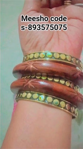 ✨ Premium Wooden Bangles – Trendy & Elegant Look ✨Meesho code-893575075