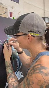 Progress on the fantasy mermaid project 🤘😸 #tattedcat #airbrush #mermaid #fantasyartwork #becreative | Tatted Cat Custom Creations