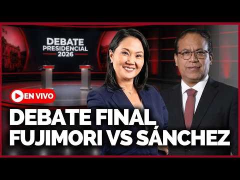 🔴 EN VIVO: DEBATE PRESIDENCIAL EN PERÚ | Fujimori y Sánchez chocan por el futuro del país