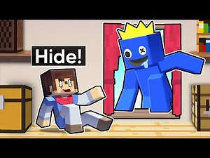 Hunted By RAINBOW FRIENDS In Minecraft!