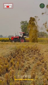 Tractors are versatile machines that play an essential role in modern agriculture. In this instance, the tractor is likely engaged in tilling the soil, which involves turning it over to prepare for planting. This process helps improve soil aeration and allows for better water retention, ultimately benefiting crop growth. Additionally, tractors can be used for various tasks such as plowing, planting seeds, and harvesting crops. Their powerful engines and specialized attachments make them indispen