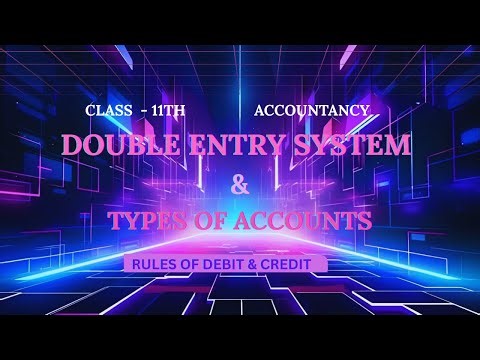 Double Entry System of Book Keeping in Accounting |Types of Accounts Class 11