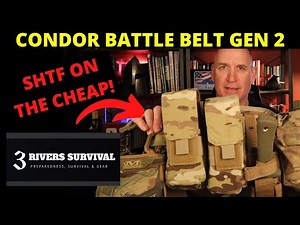 SHTF Condor Battle Belt Gen 2 Setup on the Cheap !