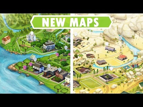 NEW WORLD MAPS! [Sims 4 Custom Content]