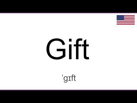 How to Pronounce GIFT in English, American