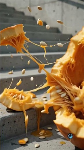 Giant Pumpkin vs Endless Stairs 🎃💥 | Satisfying #shorts