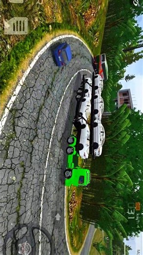 Biggest Truck carrying 6 CARS Gameplay | Indonesia Bus simulator | Map and vehicle mod | #bussid