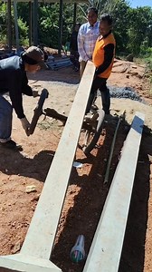 Safe Techniques for Moving Prefabricated Columns #PrefabColumn #ConstructionTips #SafeWork #EngineeringWork | Krathin Chainok