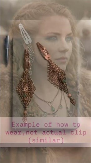 Chainmail hair clips