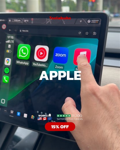 🔥 Revolutionize Your Tesla Experience! 🚨 FITS EVERY TESLA MODEL & YEAR, SUPPORTS BOTH ANDROID AND APPLE PHONES ᅠ Get FREE Shipping this week only and unlock cutting-edge technology at your fingertips. Click SHOP NOW! 🛍️ ᅠ Experience the future of in-car entertainment with: ✔️ Seamless Apple CarPlay & Android Auto integration ✔️ Access to 1000 apps (Waze, Netflix, Spotify, Google Maps, and more) ✔️ Effortless screen mirroring for a clutter-free experience ✔️ Intuitive voice control for safe na