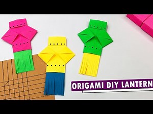 How to Make an Origami Diwali Paper Lantern | Easy DIY Decoration Idea