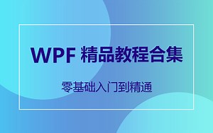 【值得反复观看的WPF实战合集】价值2W的最全面的WPF零基础到实战全套教程分享 | 名师授课 ,适合新手上位机合集（WPF/上位机）B0709