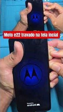 Moto E22 stuck on the initial screen (M) and won't turn on.