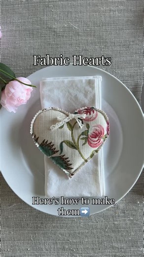 Nikki MacCallum | Interior Design and Home Decor | Sending a little love your way! This is an easy sewing project for Valentine’s Day - these fabric hearts will look so cute on your table,... | Instagram