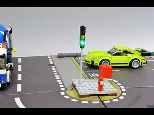Brick-Built Automatic LED Traffic Light for LEGO
