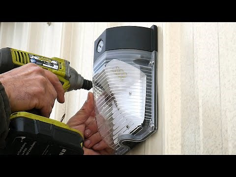 Installing Hykolity LED Wall Pack Light Above Door