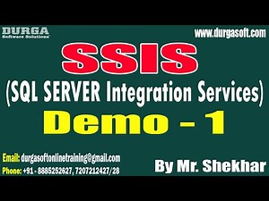 SSIS tutorials || Demo - 1 || by Mr. Shekhar On 23-10-2023 @10PM IST