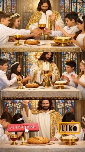 Primeira Eucaristia - Canto de Comunhão - Vinde à Mesa do Senhor - PRIMEIRA PARTE -#shorts #fe