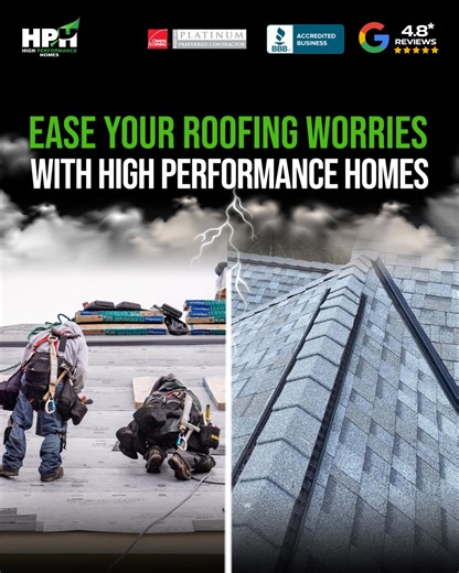 Roofing Needs? 5 Reasons Why Homeowners Are Choosing High Performance Homes 👇 1️⃣ 1000 5-Star Reviews 2️⃣ Highest quality standards for roofing 3️⃣ Using Our Own Crew - Never Day-Laborers 4️⃣ Post-Project Maintenance 5️⃣ Honest and Upfront Pricing Need help with your roof? https://quote.thehphusa.com/ | High Performance Homes